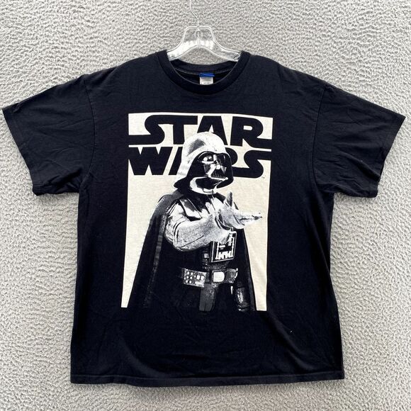 VTG Star Wars T-Shirt Men's XL Darth Vader Lucas Film Graphic Tee Streetwear Y2k - Picture 2 of 10